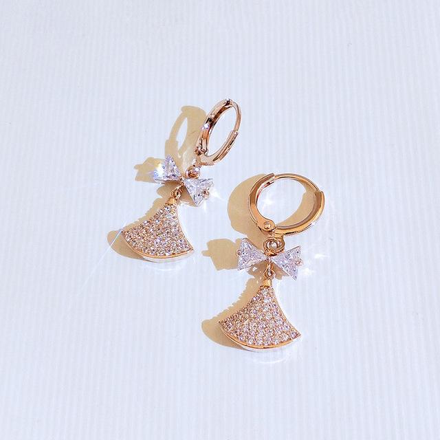 

Настоящее золото 14 карат, серьги-капли Aros Mujer Oreja для женщин, юбилейный бриллиант, драгоценный камень Bizuteria, серебро 925, ювелирные изделия Orecchini белый