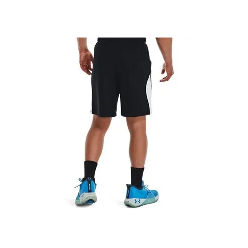 Under Armour Color Block Letter Print Lace-Up Straight Casual Shorts Men shorts Black 1361973-002