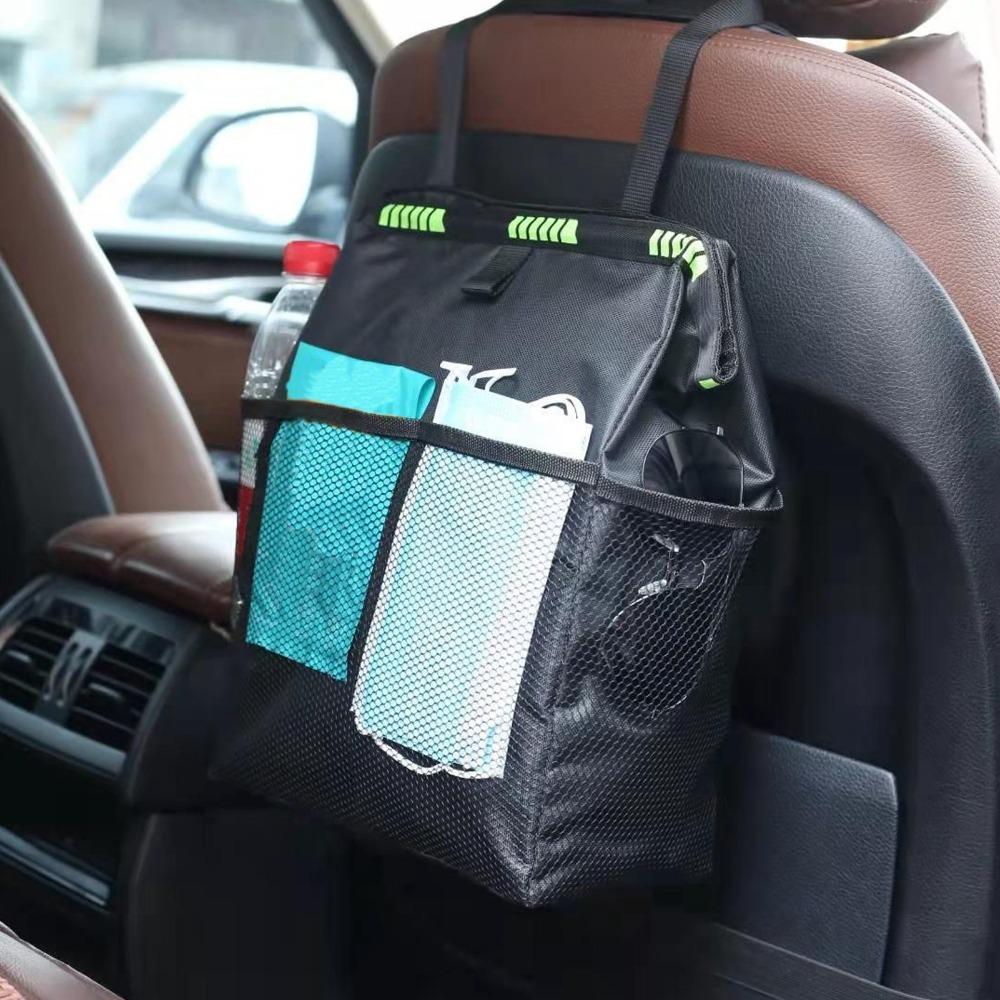 

Portable Car Garbage Storage Bag Foldable Auto Trash Can Car Waste Storage Organizer Car Interior