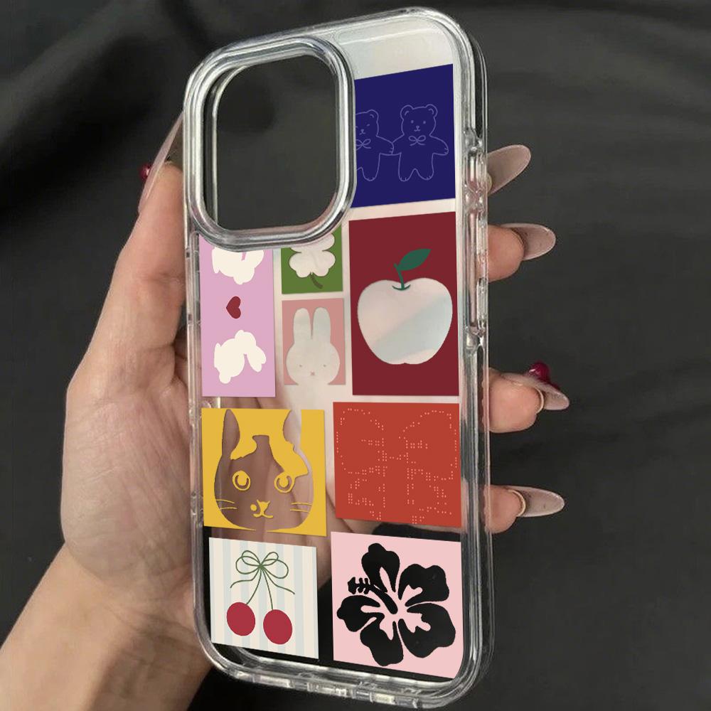 Acrylic Phone Case For iPhone 11 13 16 ProMax Case iPhone 13 14 15 ProMax 12 13 ProMax Case Samsung A55 A05S A54 A06 S22 A15 S23 A12 A22 A52S Cartoon