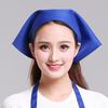 Cotton Triangle Kitchen Work Cap Unisex Work Turban Hat Simple Chef Hat  Summer
