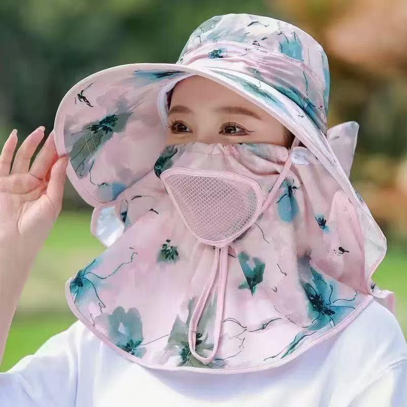 Women's UV Protection Sun Hat with Breathable Face Shield & Neck Guard