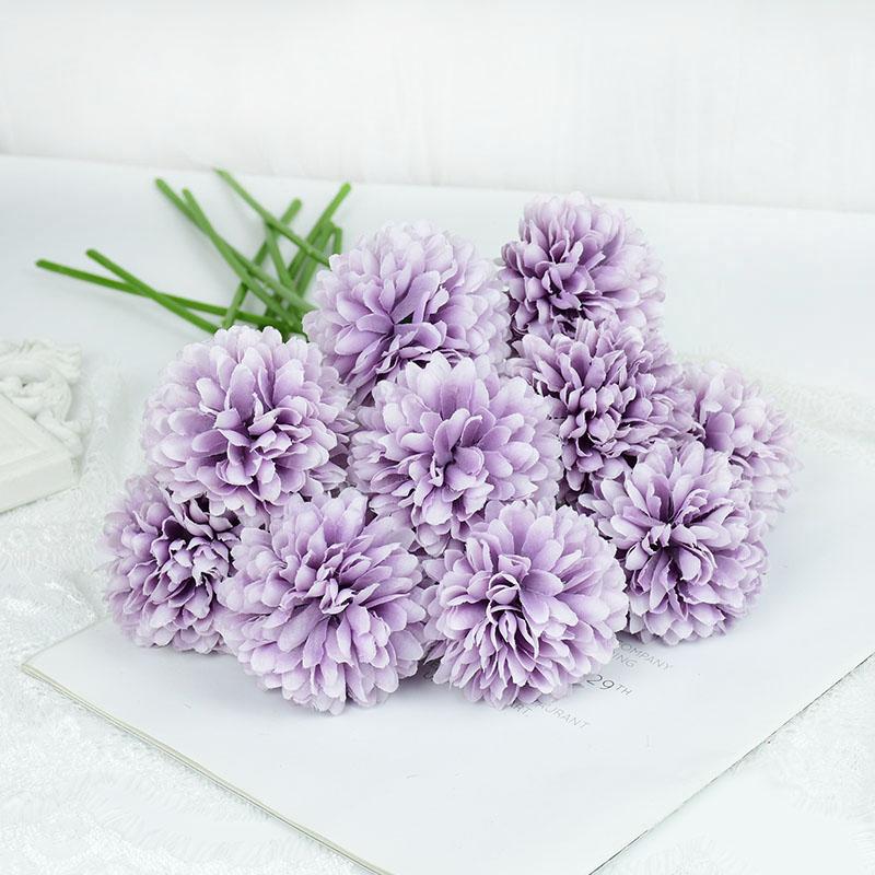 3/5pcs Silk Dandelion Flower Ball Bouquet Fake Artificial Flowers for Home Garden Wedding Decoration DIY Craft Wreath Christmas