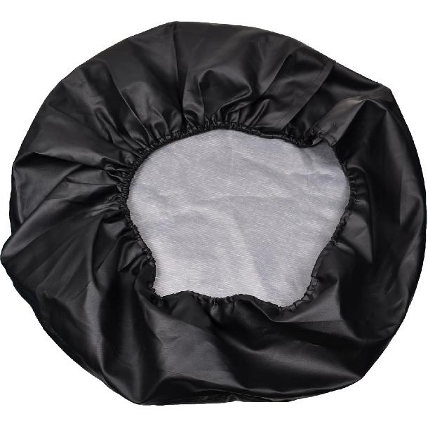 BCP Black Color PU Leather Spare Tire Cover (Fit 31-33 Inches)