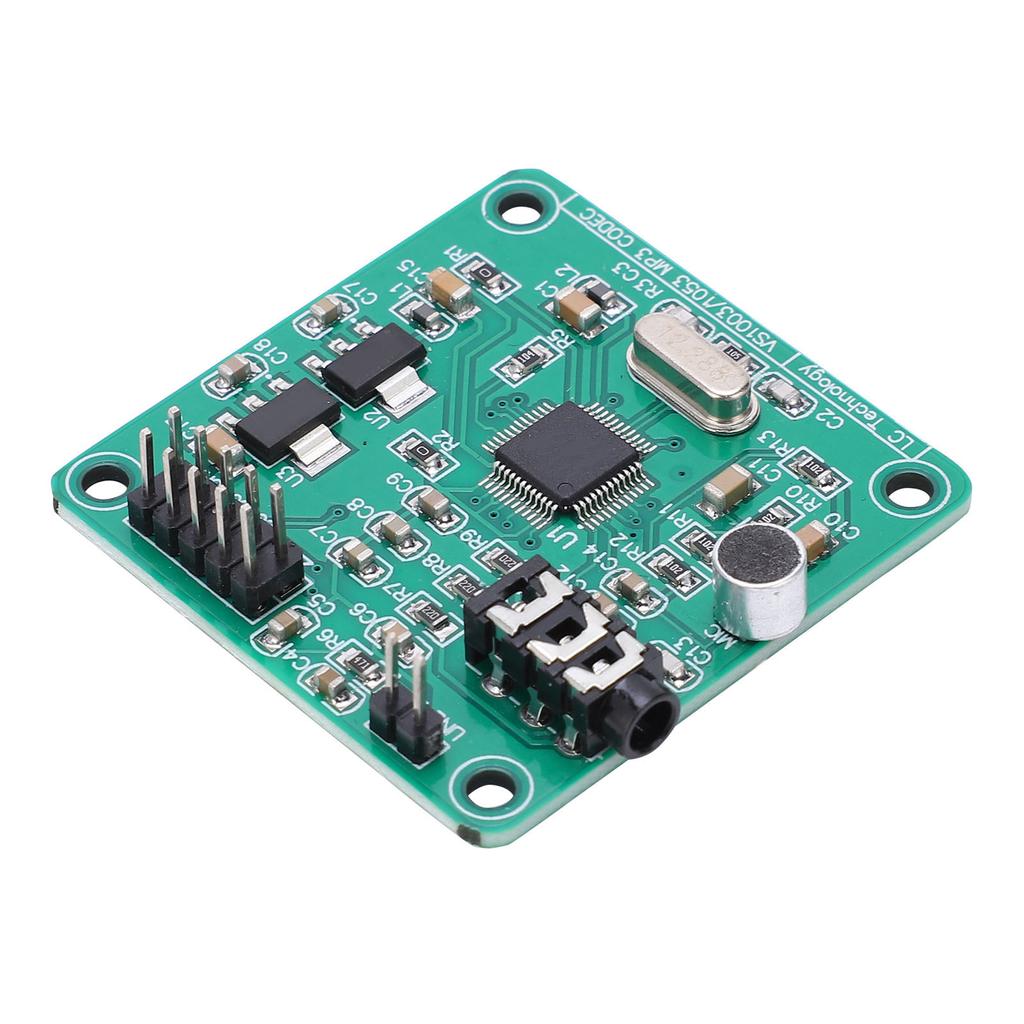 Audio VS1003 Module Voice Decoding Board Onboard Microphones for MP3 MP3+V WMA WAV MIDI SP-MIDI