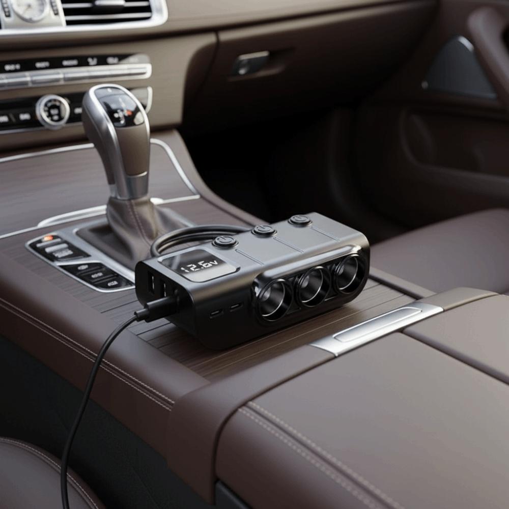Multi Ports Car Charger Adapter 12V/24V Car Plug Splitter Easy To Use Car Socket Splitter  for Car