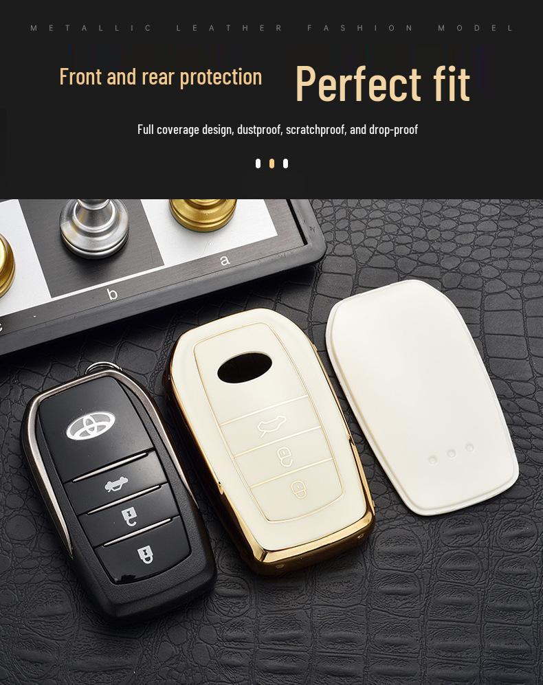Toyota Key Case Cover for Highlander, Corolla, Crown, Prado, and Levin Models