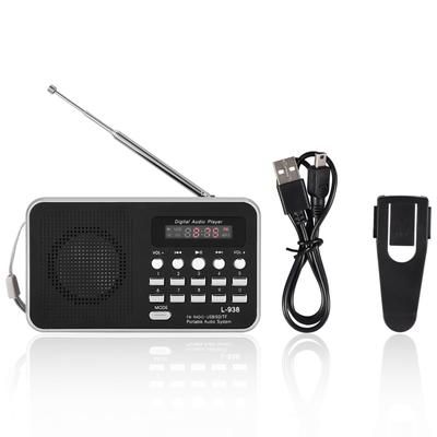 Portable Digital O Player HiFi Music Speaker Support FM Radio TF SD Card USB AUX W Display