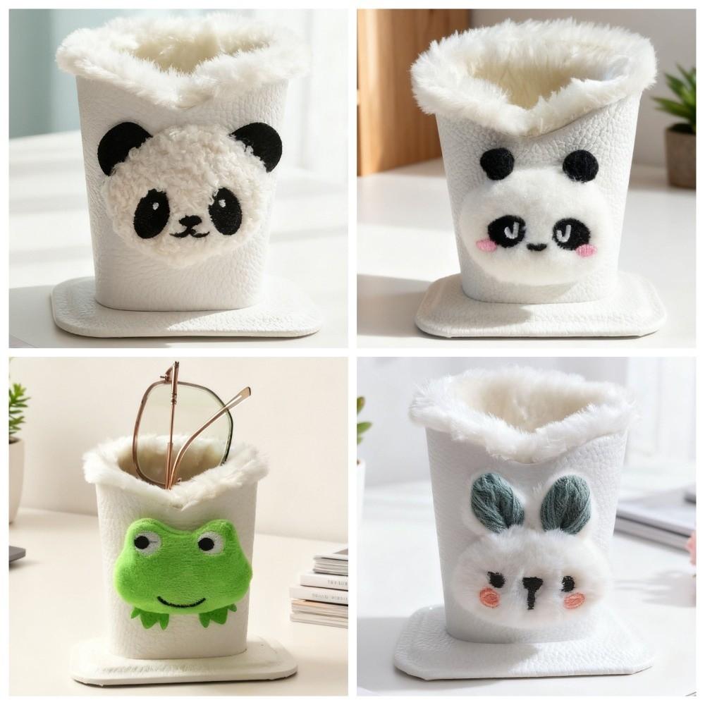 Cartoon Eyeglass Holders PU Leather Glasses Box Cute Glasses Case  Desk Organizer