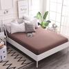 Fitted Sheets, Cotton Fitted Sheets, Bedspreads, Solid Color 13372 Pure Cotton Single Fitted Sheets, 120*200+25, Fitted Sheet Height