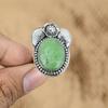 Heart Chakra Green Aventurine Stone Statement Flower Ring 925 Sterling Silver