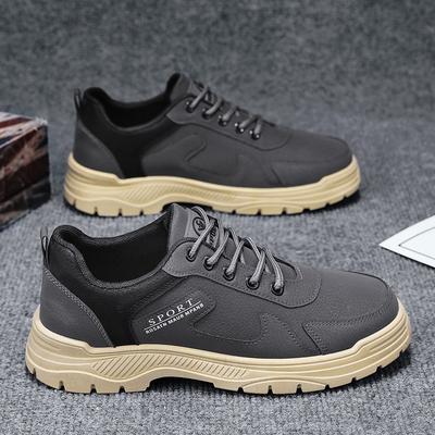 Chaussures pour hommes printemps chantier travail antidérapantes résistantes à l'usure chaussures polyvalentes chaussures de loisirs sportives pour hommes chaussures de sécurité outillage semelle en caoutchouc