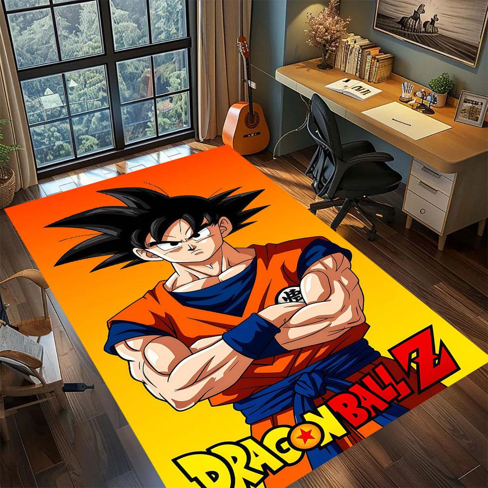 Tappeto Personaggio Anime DragonBall per Soggiorno Camera da Letto Decorazione Casa Tappetino Film Cool Tappetino Gioco per Pavimento
