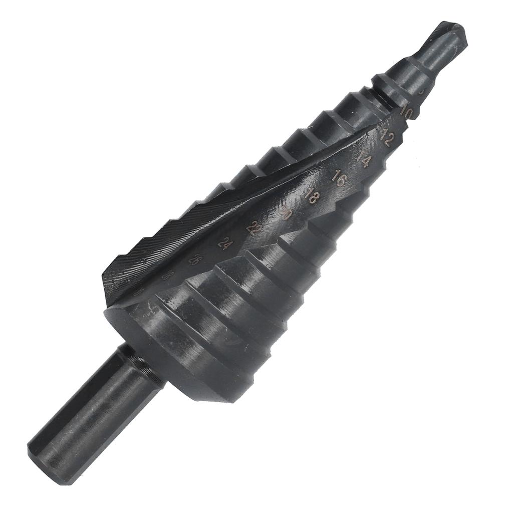 Step Drill Bit High Speed Steel 6?30mm Drilling Head Accessory Part for Iron Wood