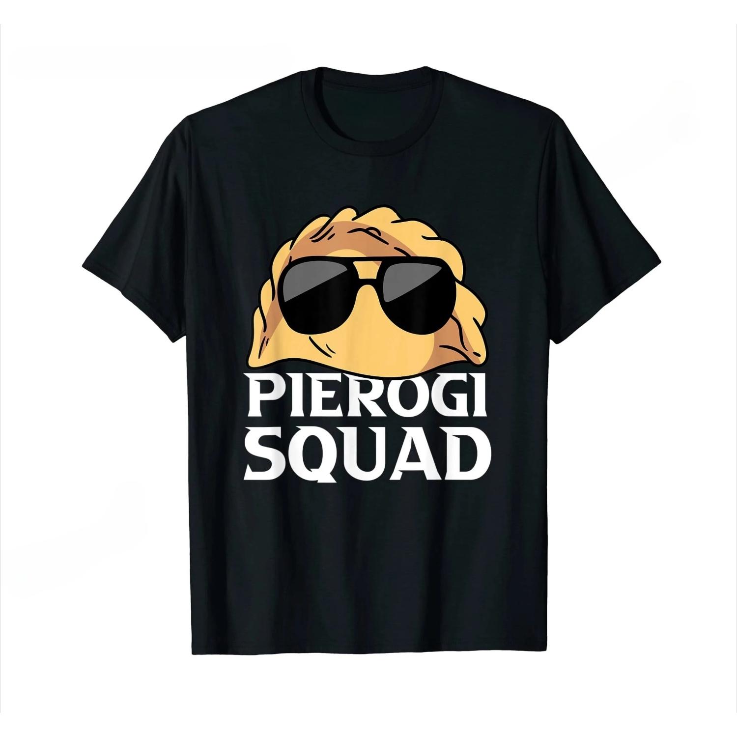 

Pierogi Squad Polish Food Poland Funny T-Shirt WOMEN T Shirts Graphic T Shirts Vintage Aesthetic Clothes Personality Fashion Y2K S чёрный