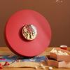 Festive New Year Candy Plate Home Living Room Large Capacity Divided Snack Candy Box With Lid Nuts Melon Seeds Dried Fruit Plate