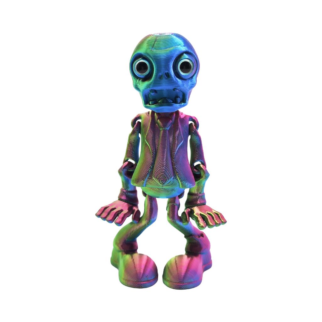 3D Printed Desktop Ornaments With Movable Joints And Six Colors To Choose From, Adding To The Home Atmosphere