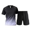 Unisex Quick-Dry Ice Silk Sports Set - Short Sleeve & Plus Size for Outdoor Running