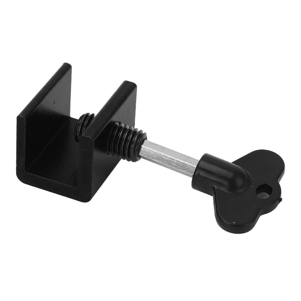 6pcs Aluminum Alloy Door Limit Stopper 1 Hole Movable Window Safety Lock Office Use