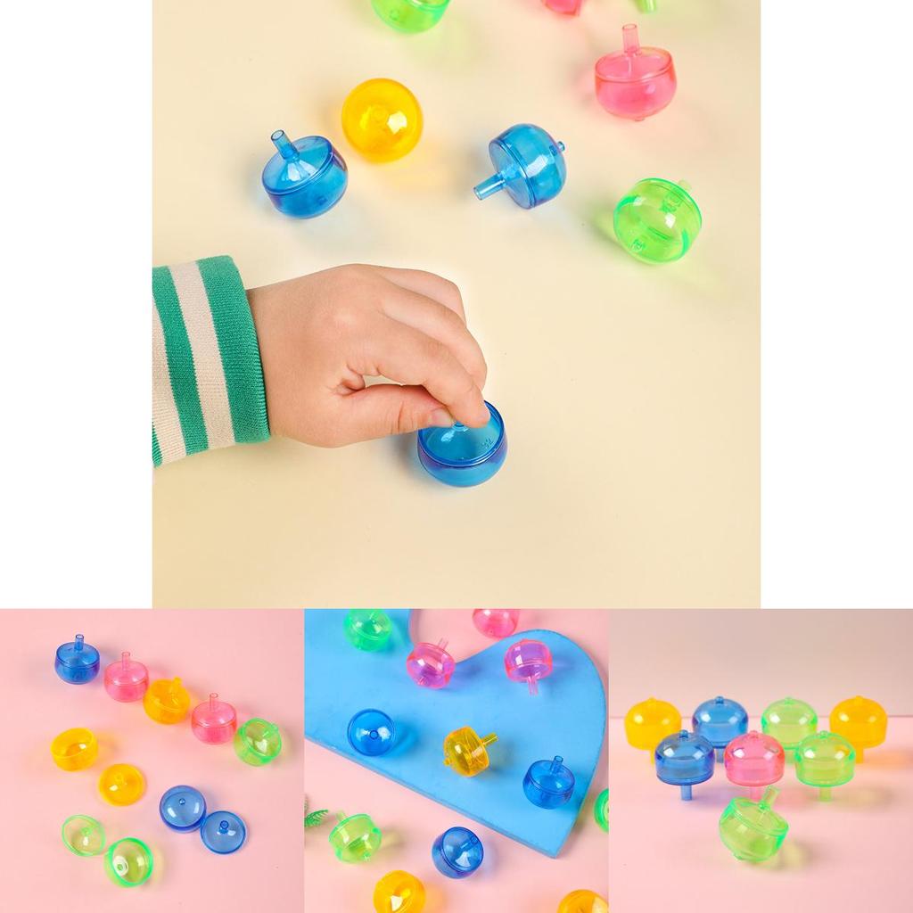 Classic Transparent Gyroscope Toy For Kids Plastic Handheld Creative Gift For Children