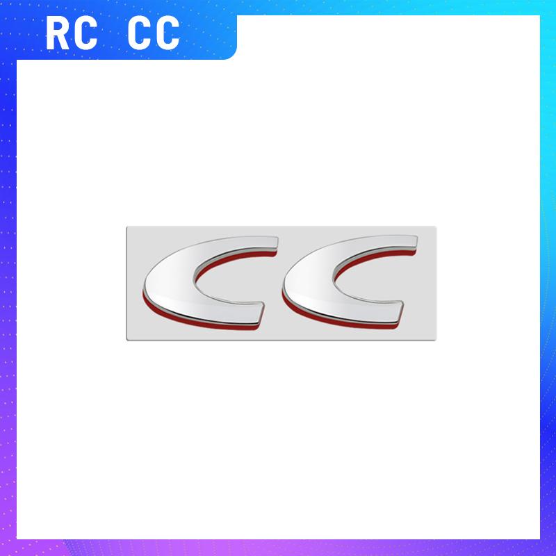 1PCS Metal RC CC Logo For s333 307 3008 207 508 2008 107 308 306 206 205 208 RCZ Emblem Car Rear Trunk Sticker Badge Styling 333s