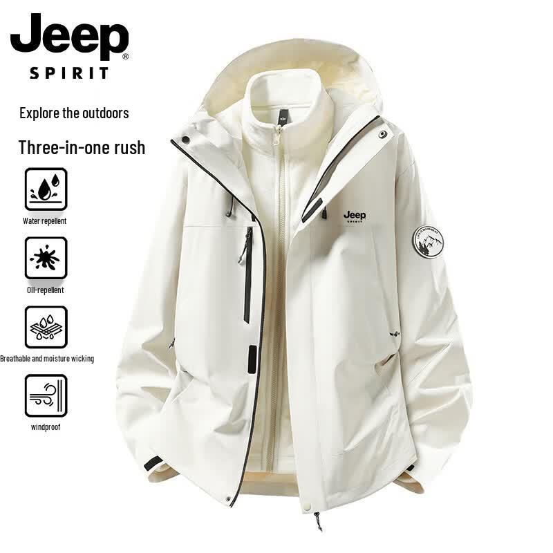 Jeep Men's Outdoor Windproof Waterproof Jacket
