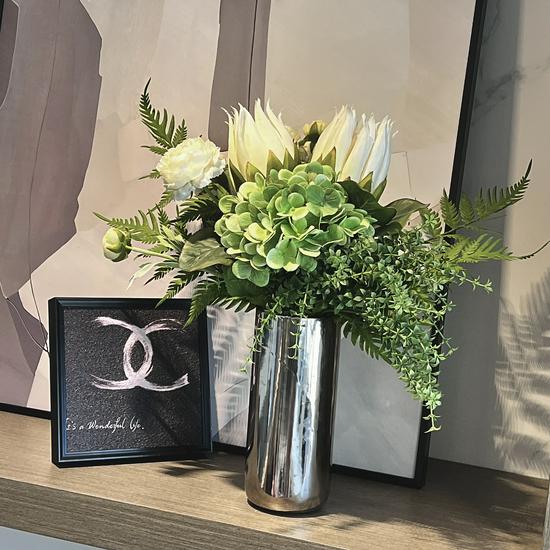 Silk King Protea Bouquet for Home Decor