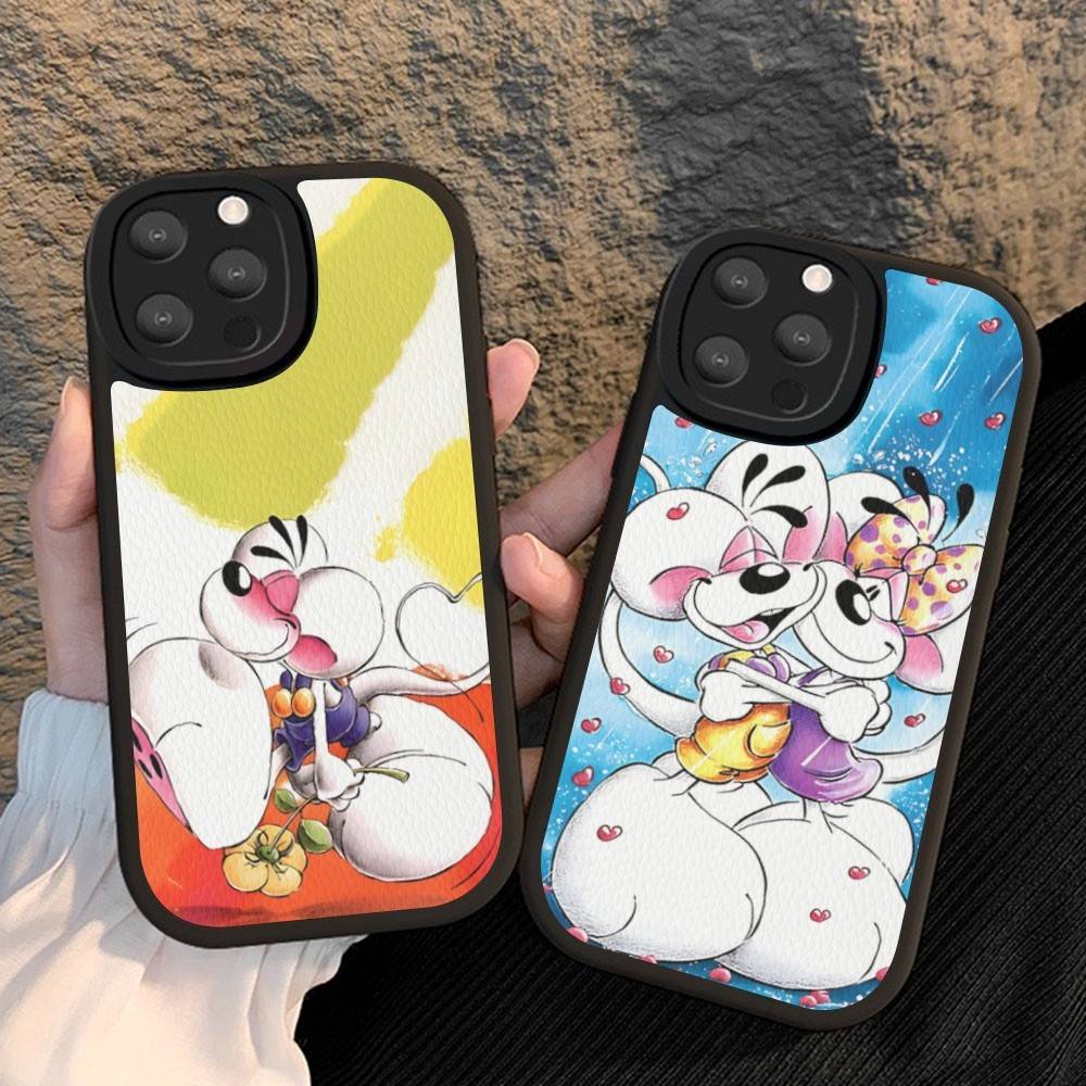 Anime Cartoon D-DiddlS Phone Case For IPhone 16 15 14 11 12 13 Pro Max Plus Back Leather Shell