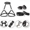 Sex Restraints Strap SM Bondage Gear Sex Toys Leather  Body Chest Harness Handcuffs Leg Cuffs Adults Bondage Sex Accessories