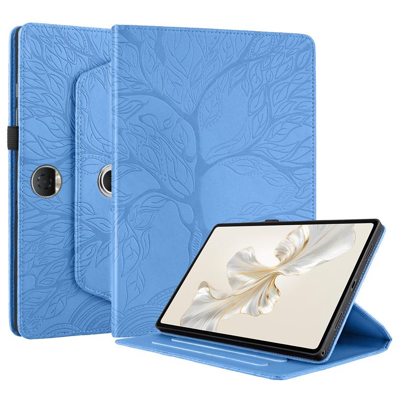 Tablet Case 360 Rotation Cover For Huawei Honor Pad 9 2024 Case Tree Embossed Case Funda For Honor Pad 9 12 1 Tablet Cover HEY2-W09 HEY2-W19