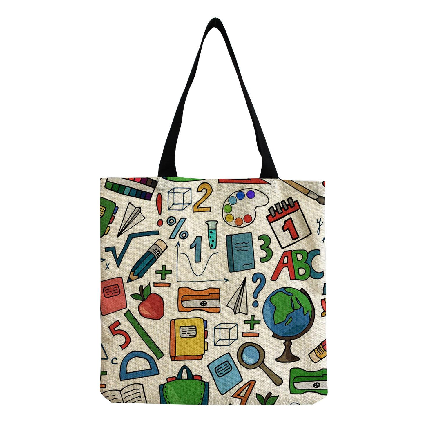 

Новые модные сумки для покупок из хлопка и льна с разными узорами, многоразовые экологически чистые сумки для покупок, сумки через плечо, сумки, тканевые сумки.