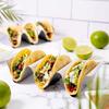 Easy-Access Handle Stainless Steel Taco Holders V-Shaped Reversible Tortilla Holder Non-Stick Stackable Sushi Holder Outdoor BBQ
