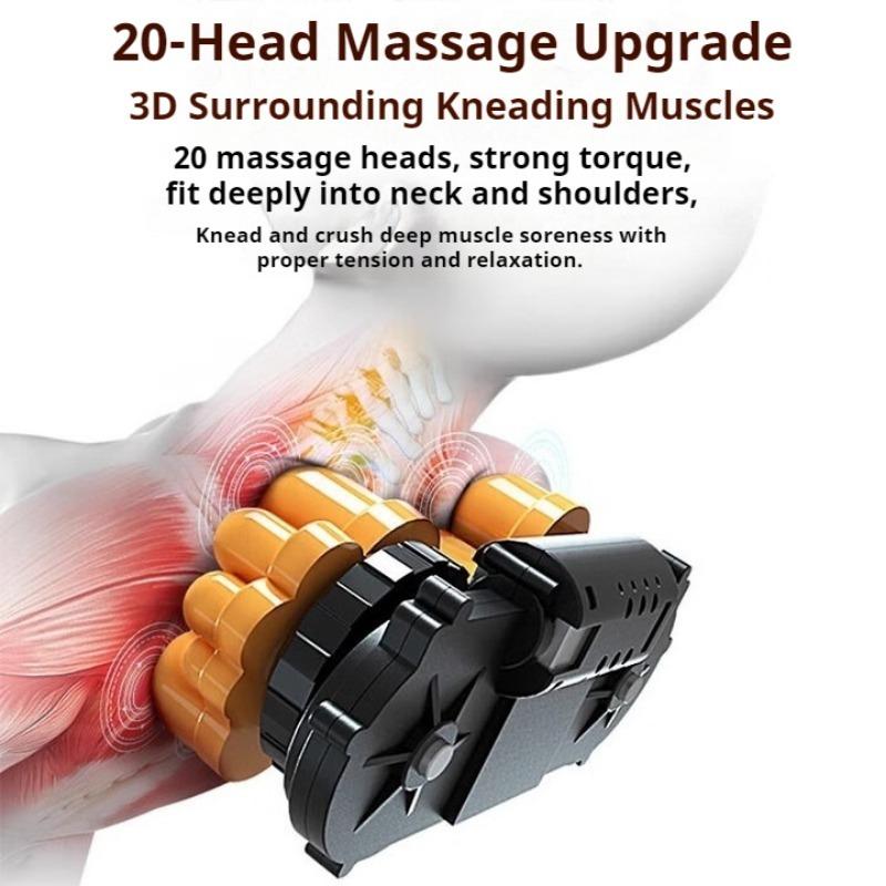 Multi-kinetic Full Body Massage Pad Simulation Massage Hot Compress Whole Body Relaxation Body Muscles Relief Fatigue 9 Functions 9 Kinds of Strength