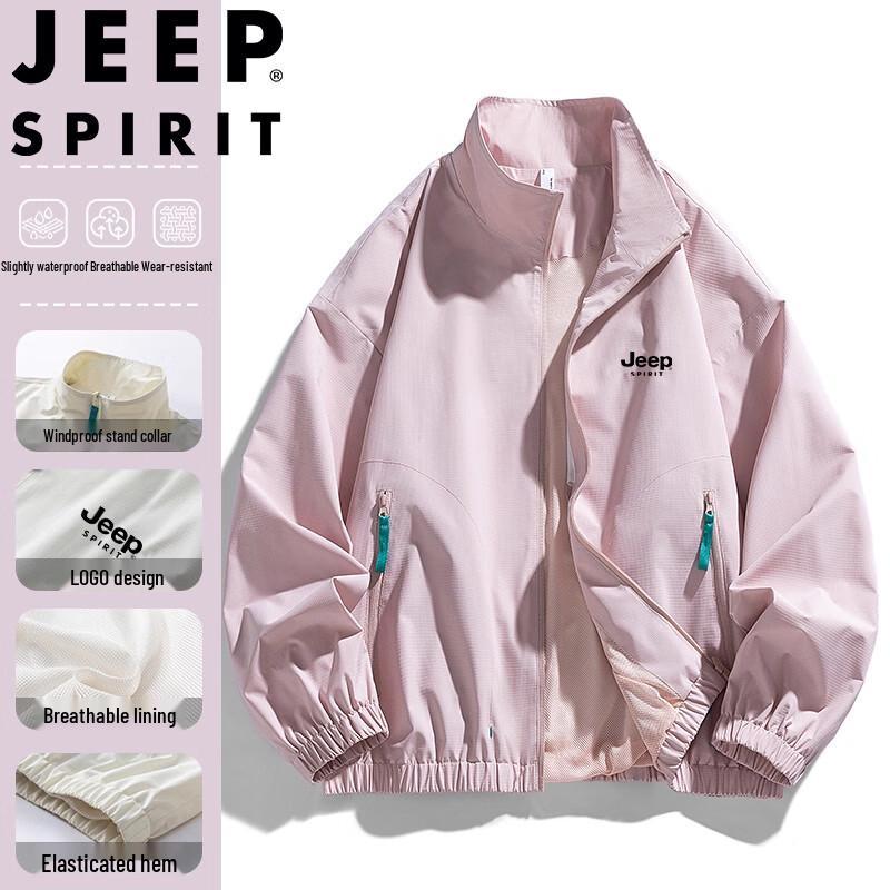 JEEP SPIRIT Men's American Style Stand Collar Casual Jacket