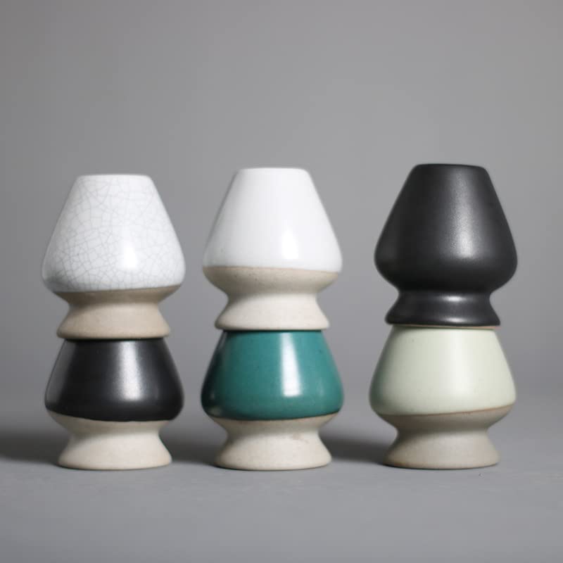 Ceramic tea whisk holder for straightening and resting tea small mini size whisks, size, (4)