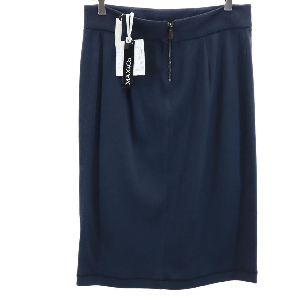 MAX&CO Vyrobeno v Bulharsku Délka mimole Upnutá sukně 48 Námořnická modř Dámská Použitá