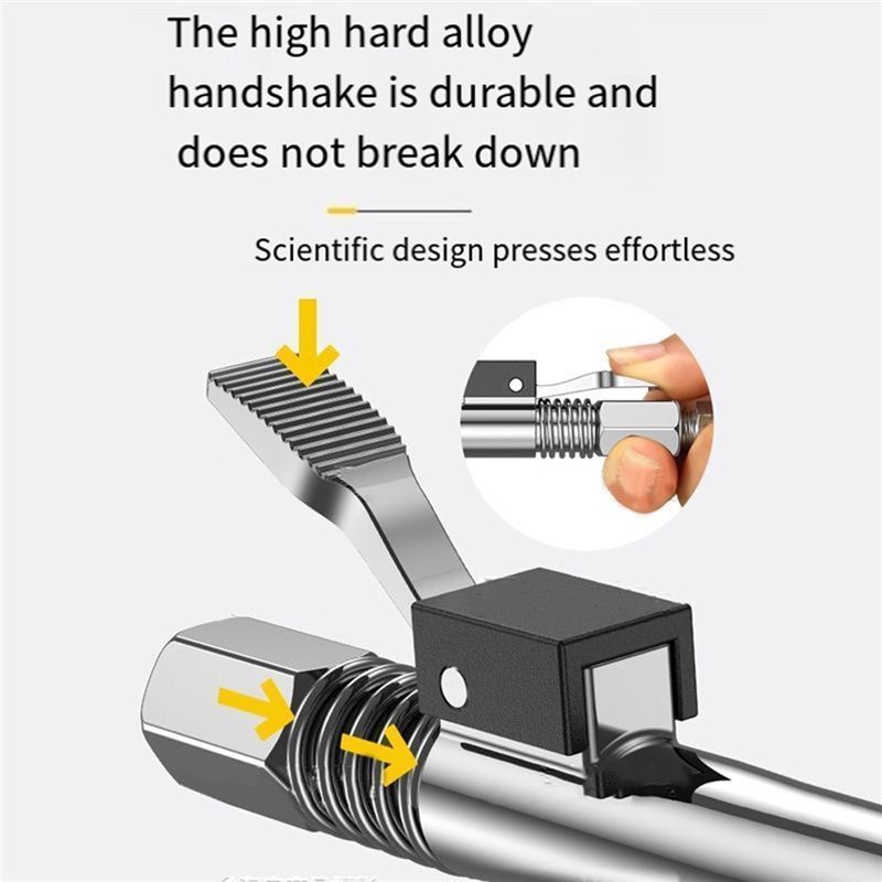 ABBY-Grease Tool Coupler 12000 PSI NPTI/8 Oil Injection Nozzles Nozzle Oil Pump Car Syringe Lubricant Tip Repair Accessories