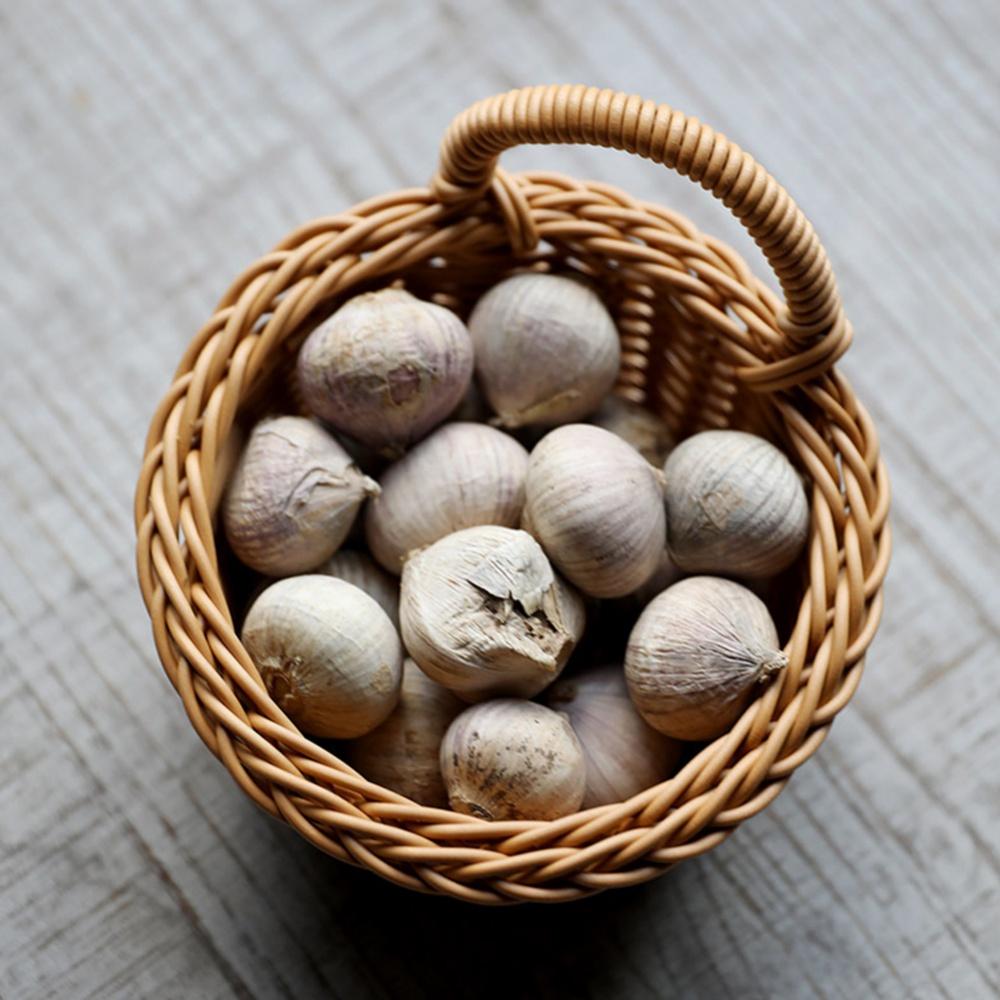 Woven Basket Storage Basket Flower Basket Artificial Rattan Hand Woven Basket for Kitchen Living Room