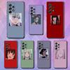 Cute Cartoon Anime Girl Luxury For Samsung Galaxy S23 S24 S25 Ultra S22 Plus S21 Black Soft Case Waterproof Soft Case