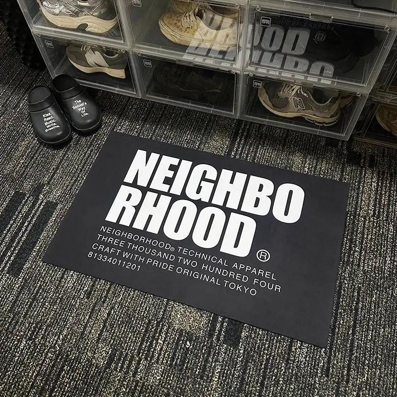 

NBHD Bathroom Floor Mat Home Suction Toilet Non-slip Mat Household Kitchen Retro Oil-proof Carpet Japanese Home Decoration Rug 40x60cm