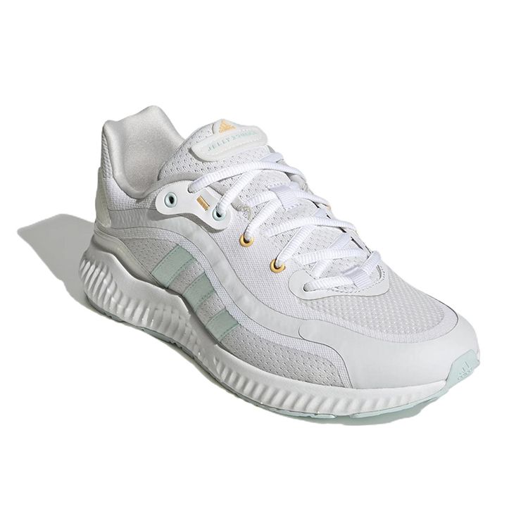 adidas Jelly Bounce Białe Zielony Tlenek Damskie Trampki Obuwie-Białe HQ3586