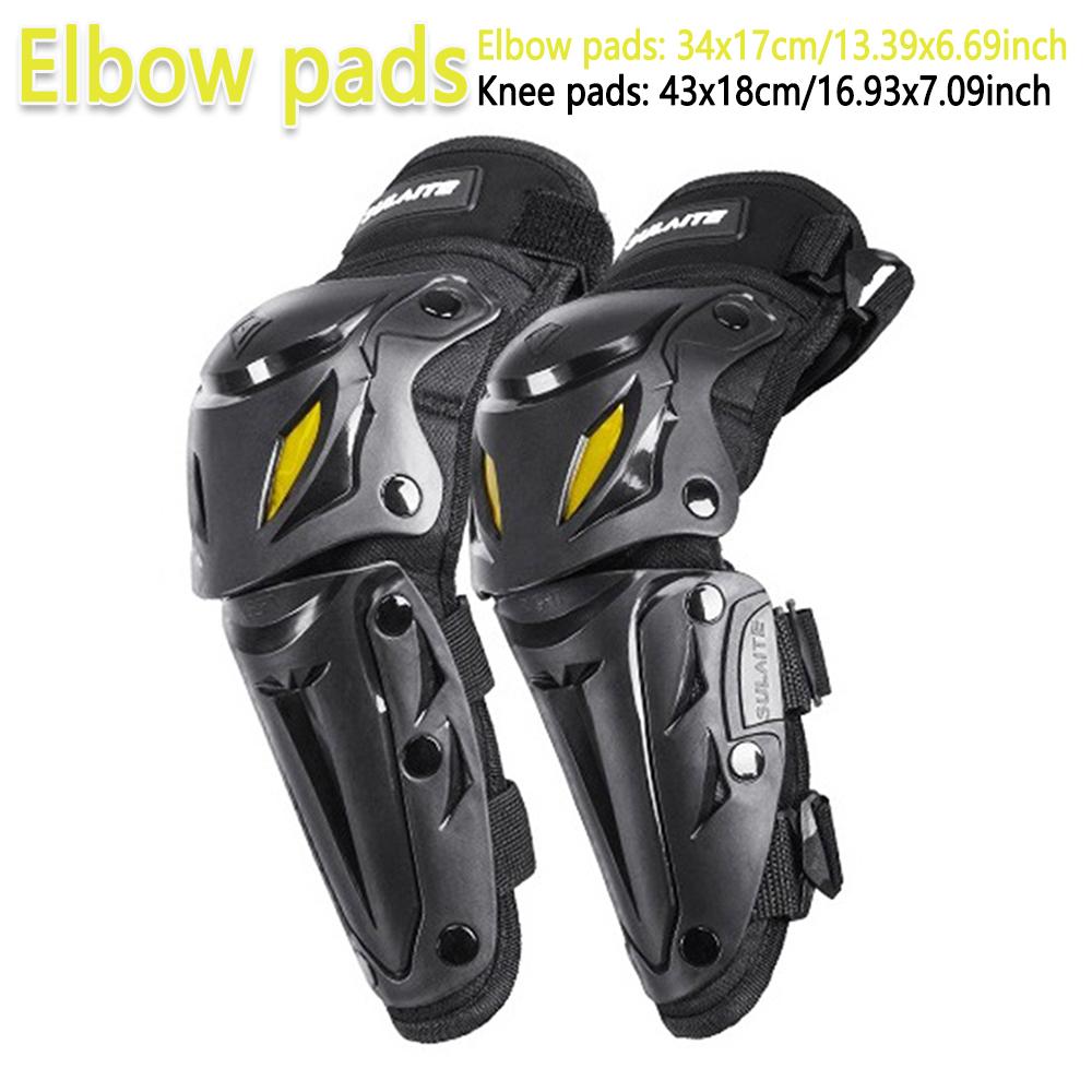 Motorcycle Elbow Knee Guard Protection Motorcyclist Knee Pads Protector Pads Guards Motorbike Off-road Racing Protective Gear