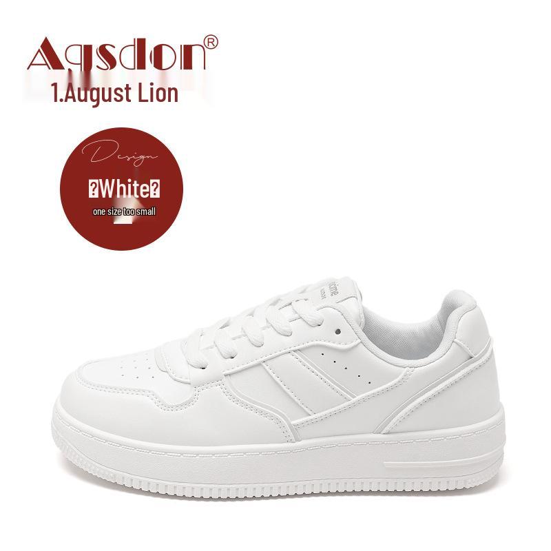 Aogushi Deng Women s White Shoes - 2026 Spring Thick Sole Fashion Sneakers, Hong Kong Style Casual Sports Board Shoes 37 белый
