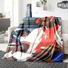 1pc 2PacHip Hop Blanket Soft Lightweight All Season Multi Purpose Throw for Sofa, Bed, Office & Picnics, French Style with Iconic Album Art & Quotes