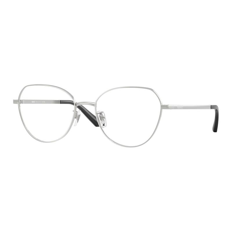 Versace Simple brand logo design metal irregular shape optical glasses women's silver 65979837 VE1313D1001-Silver 55