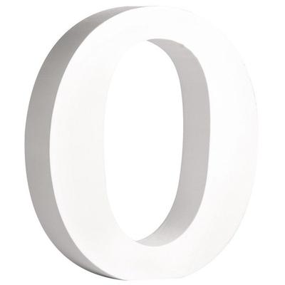 Bokstav MDF O, vit, 11cm, tjocklek 2cm