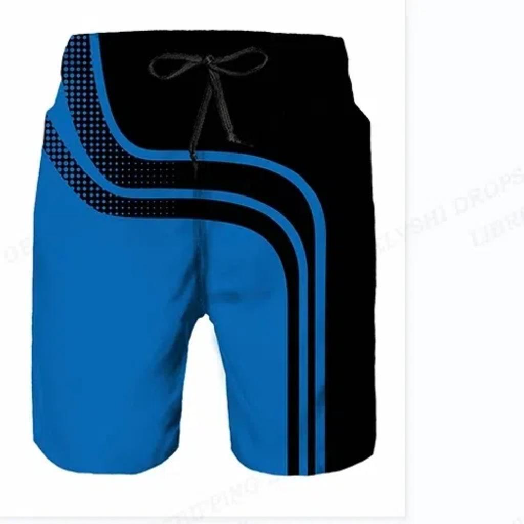 Simplicity Print Summer Men's Shorts Quick Dry Swimming Motorcycle Racing Shorts Oversized Casual Beach Pants Trend Men Clothing