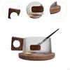 Mug with Coaster for Afternoon Tea and Breakfast Use