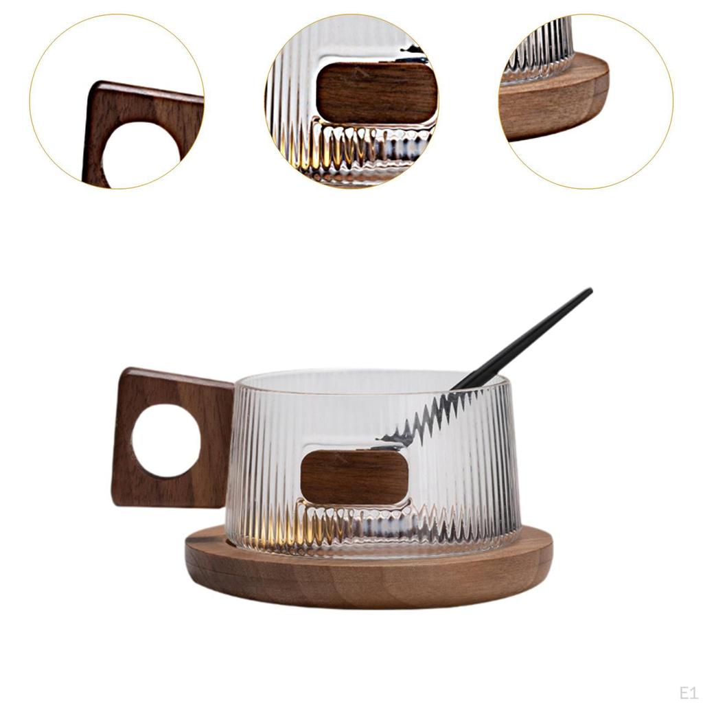 Mug with Coaster for Afternoon Tea and Breakfast Use