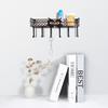 Multifunctional Wall Mounted Owl Spice Shelf with Hooks Iron Spice Rack Space Saving Storage